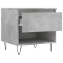 Concrete gray engineered wood coffee table 50x46x50 cm by , Coffee table - Ref: Foro24-830916, Price: 35,76 €, Discount: %