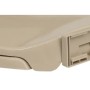 Tapa y asiento de váter con cierre suave ovalada beige