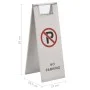 Stainless steel folding parking sign by , Parking signs and fords - Ref: Foro24-149574, Price: 51,41 €, Discount: %
