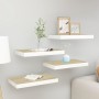 Floating wall shelf 4 pcs MDF oak and white 40x23x3.8 cm by , Shelves and shelves - Ref: Foro24-326572, Price: 48,93 €, Disco...