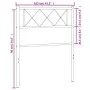 Kopfteil aus weißem Metall, 100 cm von , Kopf- und Fußteile - Ref: Foro24-372355, Preis: 23,27 €, Rabatt: %