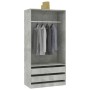 Betongrauer Sperrholzschrank 100x50x200 cm von , Kleiderschränke - Ref: Foro24-800607, Preis: 191,03 €, Rabatt: %