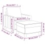 Grauer Kunstledersessel mit Hocker 60 cm von , Sofas - Ref: Foro24-3201021, Preis: 174,20 €, Rabatt: %