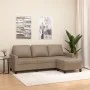 3-seater sofa and stool in cappuccino-colored synthetic leather 180 cm by , Sofas - Ref: Foro24-3201028, Price: 299,75 €, Dis...