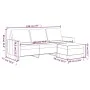 3-seater sofa and stool in cappuccino-colored synthetic leather 180 cm by , Sofas - Ref: Foro24-3201028, Price: 299,75 €, Dis...