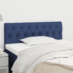 Blue fabric headboard 90x7x78/88 cm by , Headboards and footboards - Ref: Foro24-346318, Price: 47,12 €, Discount: %