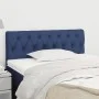 Kopfteil aus blauem Stoff, 90 x 7 x 78/88 cm von , Kopf- und Fußteile - Ref: Foro24-346318, Preis: 47,34 €, Rabatt: %