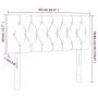 Kopfteil aus blauem Stoff, 90 x 7 x 78/88 cm von , Kopf- und Fußteile - Ref: Foro24-346318, Preis: 47,34 €, Rabatt: %