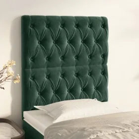 Headboards 2 units of dark green velvet 80x7x78/88 cm by , Headboards and footboards - Ref: Foro24-3116701, Price: 82,66 €, D...