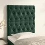 Cabeceros 2 unidades de terciopelo verde oscuro 80x7x78/88 cm de , Cabeceros y pies de cama - Ref: Foro24-3116701, Precio: 82...