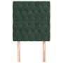 Headboards 2 units of dark green velvet 80x7x78/88 cm by , Headboards and footboards - Ref: Foro24-3116701, Price: 79,38 €, D...