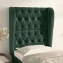 Kopfteil mit dunkelgrünen Samtohren 83x23x118/128 cm von , Kopf- und Fußteile - Ref: Foro24-3118325, Preis: 102,09 €, Rabatt: %