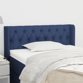 Blue fabric headboard 93x16x78/88 cm by , Headboards and footboards - Ref: Foro24-3119092, Price: 54,98 €, Discount: %