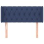 Kopfteil aus blauem Stoff, 93 x 16 x 78/88 cm von , Kopf- und Fußteile - Ref: Foro24-3119092, Preis: 55,77 €, Rabatt: %