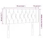 Kopfteil aus blauem Stoff mit LED 93x16x78/88 cm von , Kopf- und Fußteile - Ref: Foro24-3123560, Preis: 62,50 €, Rabatt: %