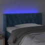 LED-Kopfteil aus dunkelblauem Samt, 103 x 16 x 78/88 cm von , Kopf- und Fußteile - Ref: Foro24-3123618, Preis: 74,00 €, Rabat...