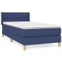 Boxspringbett mit blauer Stoffmatratze 90x190 cm von , Betten und Lattenroste - Ref: Foro24-3130479, Preis: 319,00 €, Rabatt: %