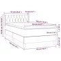 Box spring bed with blue fabric mattress 90x190 cm by , Beds and slatted bases - Ref: Foro24-3130479, Price: 325,80 €, Discou...