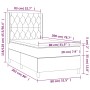 Boxspringbett mit dunkelgrüner Samtmatratze 80x200 cm von , Betten und Lattenroste - Ref: Foro24-3132828, Preis: 334,14 €, Ra...
