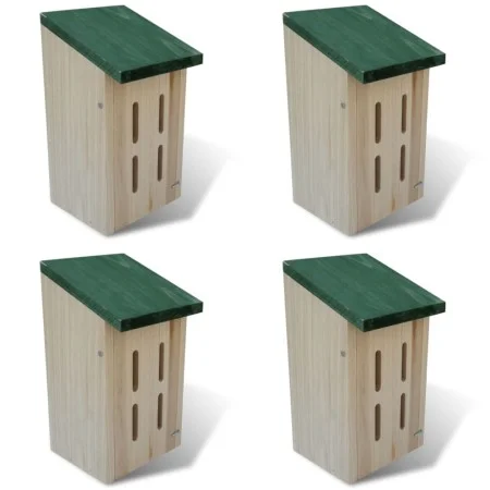 Set of 4 butterfly nesting shelters, 14 x 15 x 22 cm by vidaXL, Butterfly shelters - Ref: Foro24-41291, Price: 34,09 €, Disco...