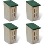 Set mit 4 Nistkästen für Schmetterlinge, 14 x 15 x 22 cm von vidaXL, Schmetterlingsunterkünfte - Ref: Foro24-41291, Preis: 33...