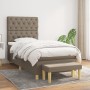 Cama box spring con colchón tela gris taupe 80x200 cm de , Camas y somieres - Ref: Foro24-3137353, Precio: 409,74 €, Descuent...
