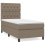 Box spring bed with taupe gray fabric mattress 80x200 cm by , Beds and slatted bases - Ref: Foro24-3141973, Price: 372,33 €, ...