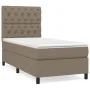 Box spring bed with taupe gray fabric mattress 80x200 cm by , Beds and slatted bases - Ref: Foro24-3141973, Price: 381,37 €, ...