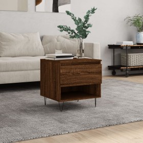 Brown oak engineered wood coffee table 50x46x50 cm by , Coffee table - Ref: Foro24-830922, Price: 34,17 €, Discount: %