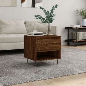 Brown oak engineered wood coffee table 50x46x50 cm by , Coffee table - Ref: Foro24-830922, Price: 34,17 €, Discount: %