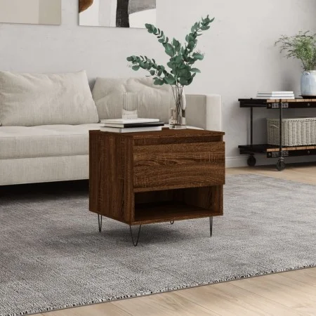 Brown oak engineered wood coffee table 50x46x50 cm by , Coffee table - Ref: Foro24-830922, Price: 34,17 €, Discount: %