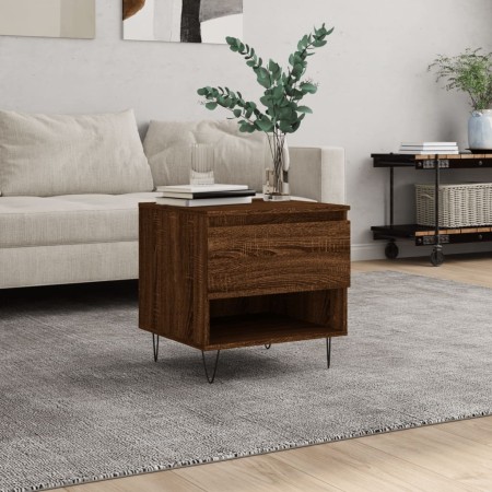 Couchtisch aus braunem Eichenholzwerkstoff, 50 x 46 x 50 cm von , Couchtisch - Ref: Foro24-830922, Preis: 34,17 €, Rabatt: %