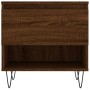 Mesa de centro madera de ingeniería roble marrón 50x46x50 cm de , Mesas de centro - Ref: Foro24-830922, Precio: 34,17 €, Desc...