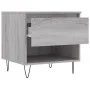 Mesa de centro madera de ingeniería gris Sonoma 50x46x50 cm de , Mesas de centro - Ref: Foro24-830920, Precio: 36,15 €, Descu...