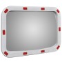 Rechteckiger konvexer Verkehrsspiegel mit Reflektoren 40 x 60 cm von vidaXL, Straßen- und Verkehrszeichen - Ref: Foro24-14168...