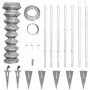 Valla metálica con estacas postes acero galvanizado 15x1 m de vidaXL, Paneles de vallas - Ref: Foro24-141503, Precio: 177,08 ...