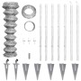 Valla metálica con estacas postes acero galvanizado 15x1 m de vidaXL, Paneles de vallas - Ref: Foro24-141503, Precio: 180,47 €