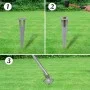 Valla metálica con estacas postes acero galvanizado 15x1 m de vidaXL, Paneles de vallas - Ref: Foro24-141503, Precio: 177,08 ...