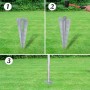 Metallzaun mit Pfosten aus verzinktem Stahl, 15 x 1 m von vidaXL, Zaunpaneele - Ref: Foro24-141503, Preis: 180,59 €, Rabatt: %