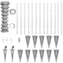 Metal fence with galvanized steel posts 25x1.5 m by vidaXL, fence panels - Ref: Foro24-141509, Price: 315,12 €, Discount: %