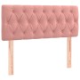 Box spring bed with pink velvet mattress 90x190 cm by , Beds and slatted bases - Ref: Foro24-3127648, Price: 334,81 €, Discou...