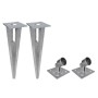 Valla metálica con estacas postes acero galvanizado 25x1,5 m de vidaXL, Paneles de vallas - Ref: Foro24-141509, Precio: 315,1...