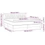 Box spring bed with mattress and LED dark green velvet 180x200cm by , Beds and slatted bases - Ref: Foro24-3134600, Price: 57...