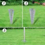 Metallzaun mit Pfostenpfählen aus verzinktem Stahl 25x1,5 m von vidaXL, Zaunpaneele - Ref: Foro24-141509, Preis: 315,12 €, Ra...
