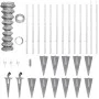 Metal fence with stakes and galvanized steel posts 25x1 m by vidaXL, fence panels - Ref: Foro24-141507, Price: 278,36 €, Disc...