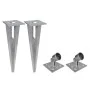 Metal fence with stakes and galvanized steel posts 25x1 m by vidaXL, fence panels - Ref: Foro24-141507, Price: 278,36 €, Disc...