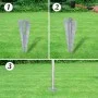 Metal fence with stakes and galvanized steel posts 25x1 m by vidaXL, fence panels - Ref: Foro24-141507, Price: 278,36 €, Disc...