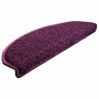 Felpudos para escaleras 15 unidades 65x21x4 cm violeta