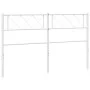 Cabecero de metal blanco 150 cm de , Cabeceros y pies de cama - Ref: Foro24-372360, Precio: 29,40 €, Descuento: %