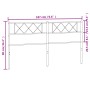 Weißes Metallkopfteil 180 cm von , Kopf- und Fußteile - Ref: Foro24-372362, Preis: 28,94 €, Rabatt: %